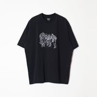 SUPER FINE S/S T-SHIRT - HEROES (BLK)