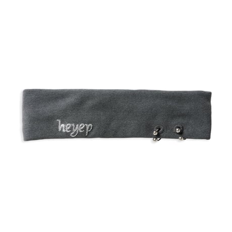 Pierced Sweatshirt Headband (GRY)