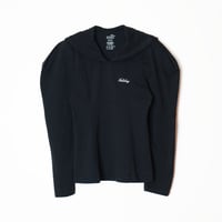 SUPER FINE DRY SAILOR COLLAR L/S TOPS (BLK)