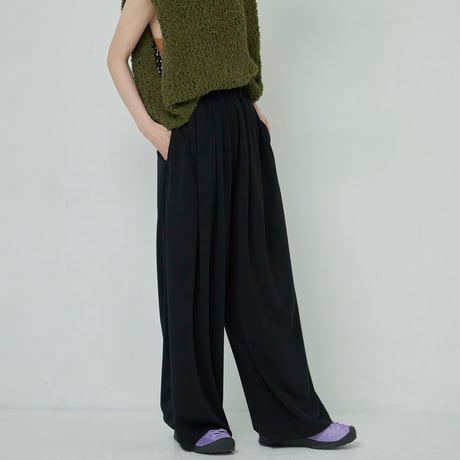 Ｗide Easy Pants (Black)