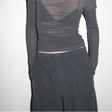 WOOL BOUCLE PAJAMA PANTS