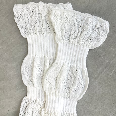 Wholegarment lace socks (Off White)