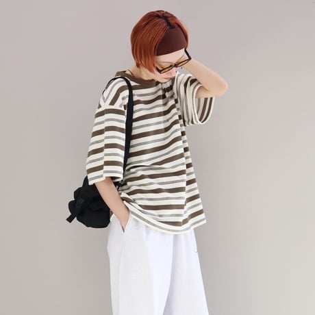 Pile Border Pocket Tee (IVORY)