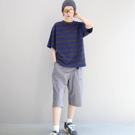Pile Border Pocket Tee (NAVY)