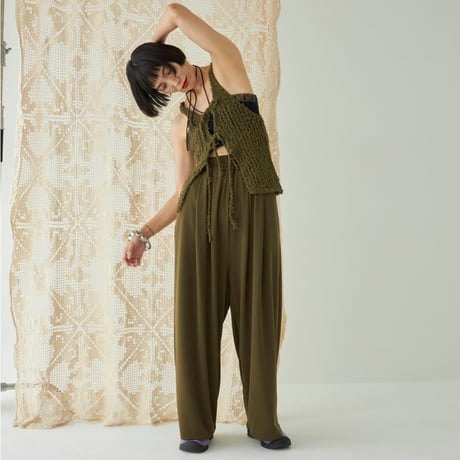 Ｗide Easy Pants (Olive)