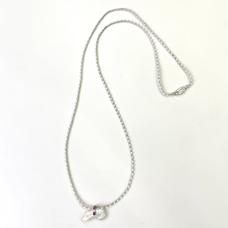 haze salts with soluna metallic crochet necklace & bodychain (WHT)