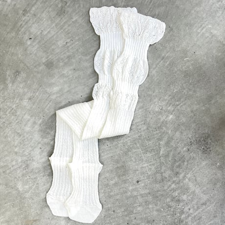 Wholegarment lace socks (Off White)