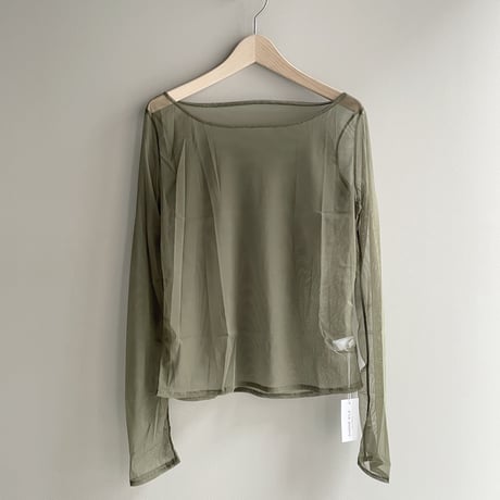 NET LS SHIRT  (KALE - khaki)