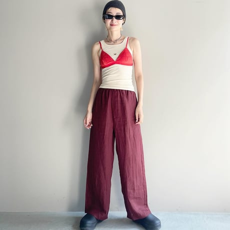 STOA PANTS (BURGUNDY)