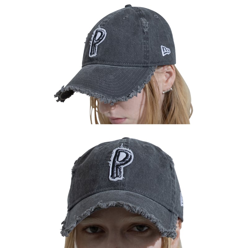 帽子 NEW ERA PERVERZE Scrap Initial Cap Gray NEW ERA PERVERZE Initial Cap (Gray) | Tavy STORE