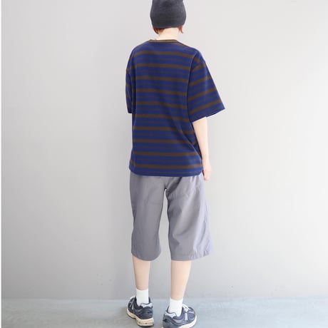Pile Border Pocket Tee (NAVY)