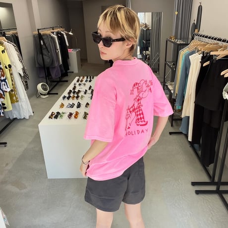 SUPER FINE DRY S/S T-SHIRT / CLOWN (PINK)