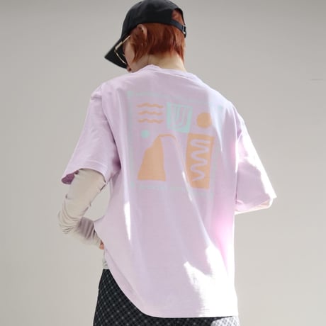 Printed s/s Tee Journey (LAVENDER)
