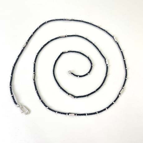 silver fever metallic crochet necklace & bodychain (bold)