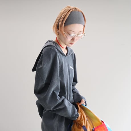 SUPER FINE DRY SAILOR COLLAR L/S TOPS (BLK)