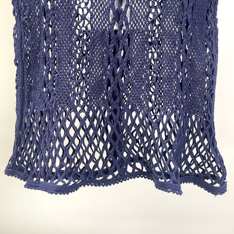 STRETCH LACE S/S TEE (Navy)