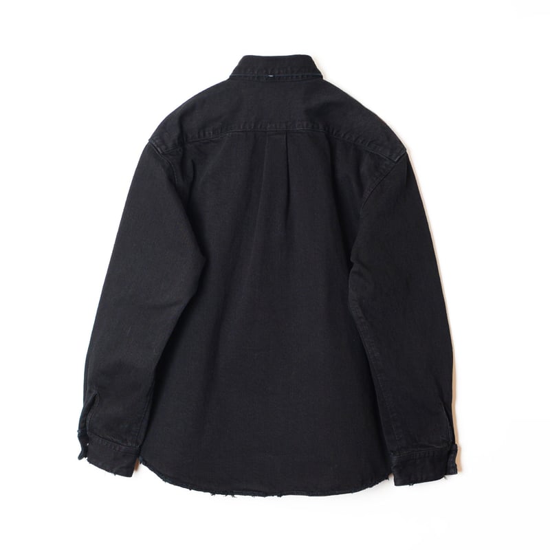 タイムセール❣️【完売品】denim over shirt jacket ZOZO限定】SWITCHING DENIM OVER JKT / スイッチングデニム