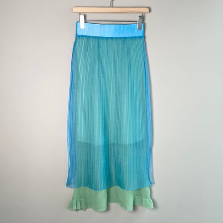 haze rib skirt  (BLUE)