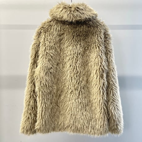 ECO FUR SNAP FRONT JACKET (Khaki)