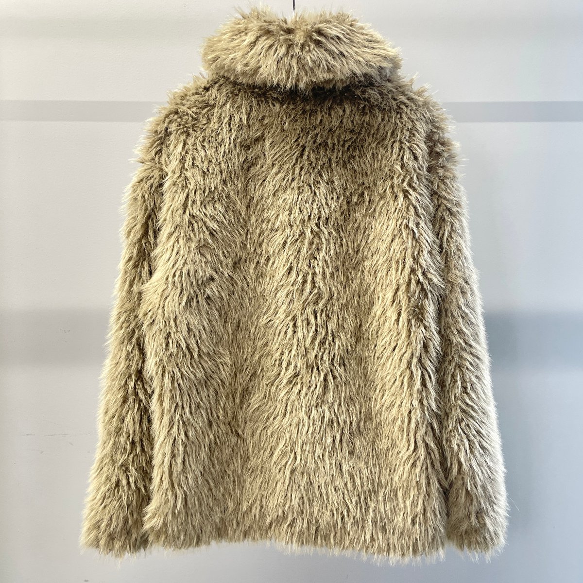 ECO FUR SNAP FRONT JACKET (Khaki) | Tavy STORE