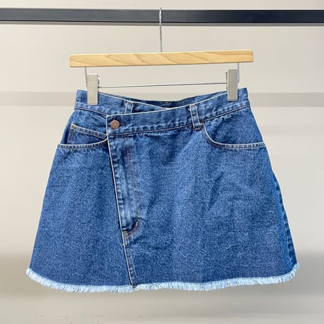 Denim mini skirt  (INDIGO)