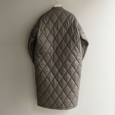 Nylon rip qulting coat (MOCHA)