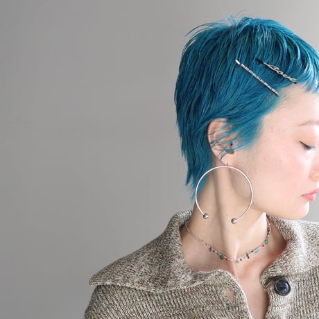 Logo & Rhinestone Hair Pins - 4 Piece Set