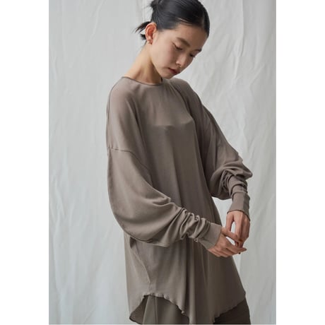 Sheer Rib Top (mocha)