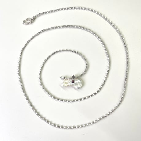 haze salts with soluna metallic crochet necklace & bodychain (WHT)