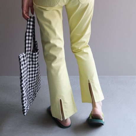 SLIM FLARE DENIM OVER-ALL（LEMON）