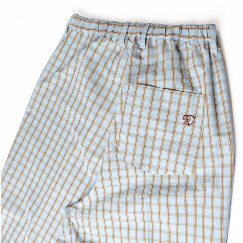 HOLIDAY WASHED CHECK DRAWSTRINGS シャツパンツ HOLIDAY WASHED CHECK DRAWSTRINGS シャツパンツ