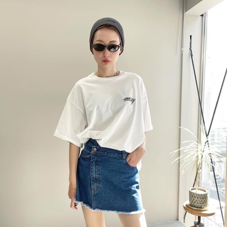 Denim mini skirt  (INDIGO)