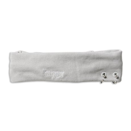 Pierced Sweatshirt Headband (LIGHT GRY)