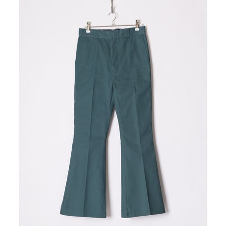 DICKIES LACE-UP BELL-BOTTOM PANTS  -MOSS-