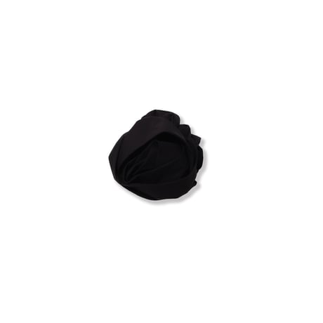 Cuffed Rose Scrunchie (BLACK)