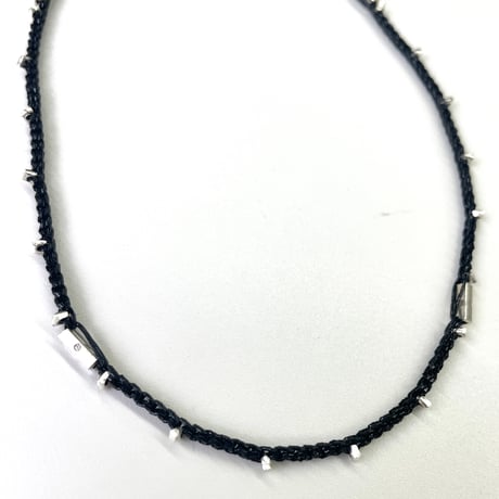 silver fever metallic crochet necklace & bodychain (bold)
