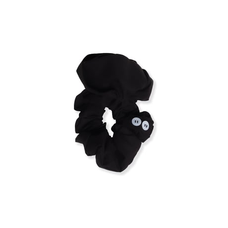 Cuffed Rose Scrunchie (BLACK)