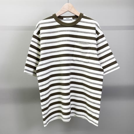 Pile Border Pocket Tee (IVORY)