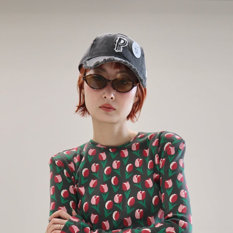 帽子 NEW ERA PERVERZE Scrap Initial Cap Gray NEW ERA PERVERZE Initial Cap (Gray) | Tavy STORE