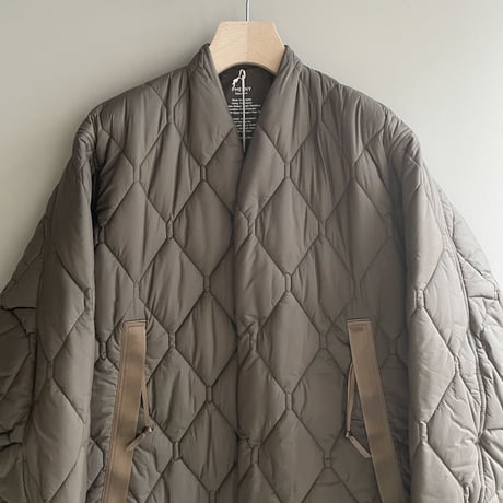 Nylon rip qulting coat (MOCHA)