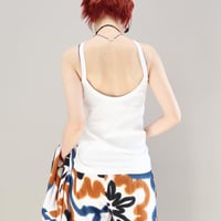 AMERICAN SLEEVE CAMISOLE ( WHT / INK BLUE / GRAPHITE )