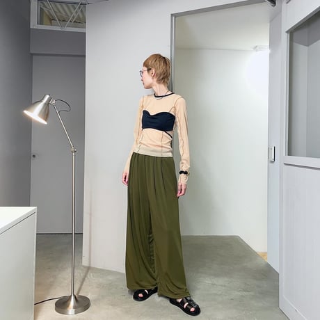 Ｗide Easy Pants (Olive)