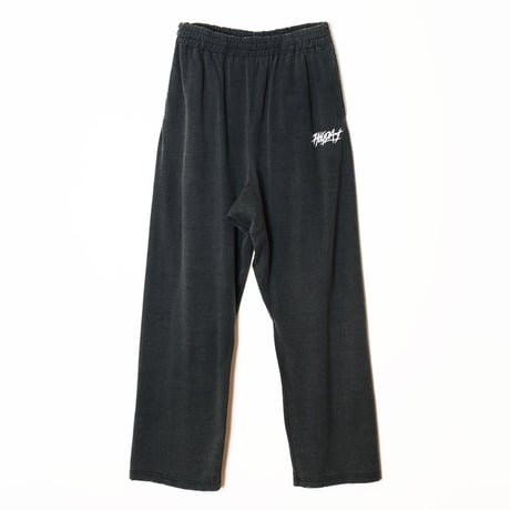 SUPER FINE DRY DAMAGE WIDE PANTS (BLK)