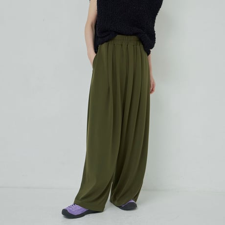 Ｗide Easy Pants (Olive)