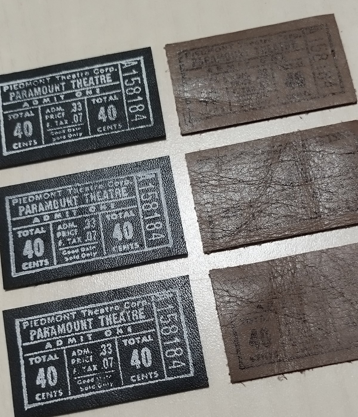 本革タグ ビンテージチケット風⑦ | タグ屋ヤスオ