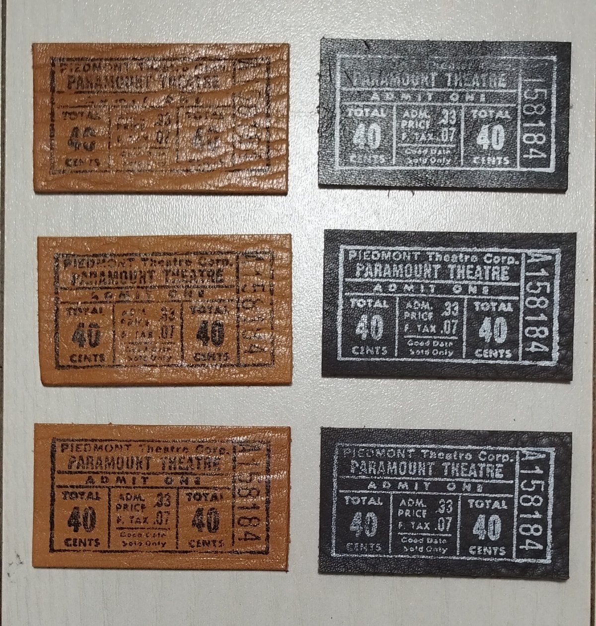 本革タグ ビンテージチケット風① | タグ屋ヤスオ