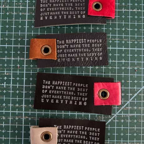 本革タグ カシメタグセット11