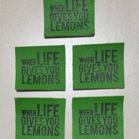 本革タグ LEMON⑧ 5枚