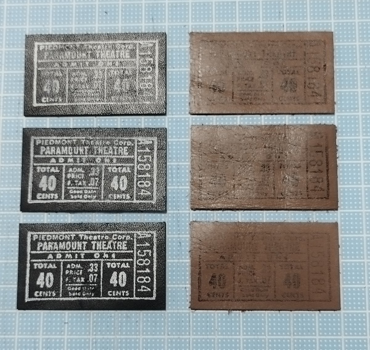 本革タグ ビンテージチケット風⑦ | タグ屋ヤスオ