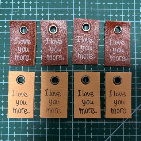 本革タグ I love more.タグセット11